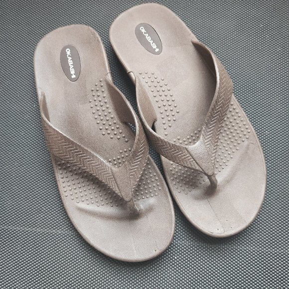 okabashi sandals brown